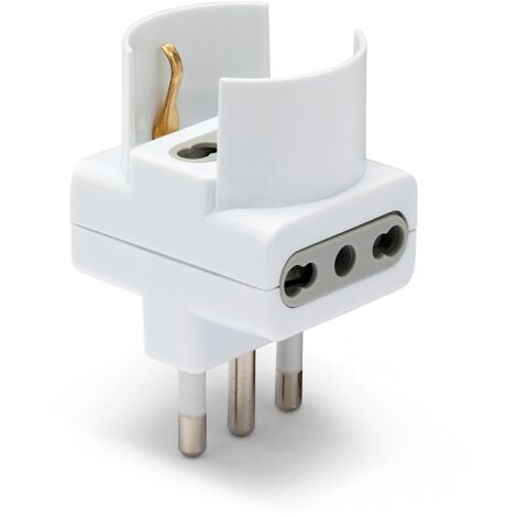 Velamp ADAPT-3-16S Adattatore 3 Posti 1 Presa Schuko 2 Prese Bivalenti 10-16a Spina 16a
