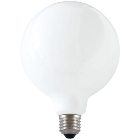 Velamp lampadina LED a filamento diffusore Opal - Forma a Globo (G125) - Attacco a vite grande (E27) - Potenza 18W Equivalenti 150W - Luminosità 2500ln - Temperatura colore 6500K (luce fredda)