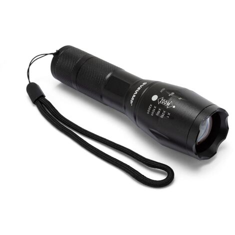 Velamp Torcia Elettrica a Led 10W 3xAAA Zoom x2000