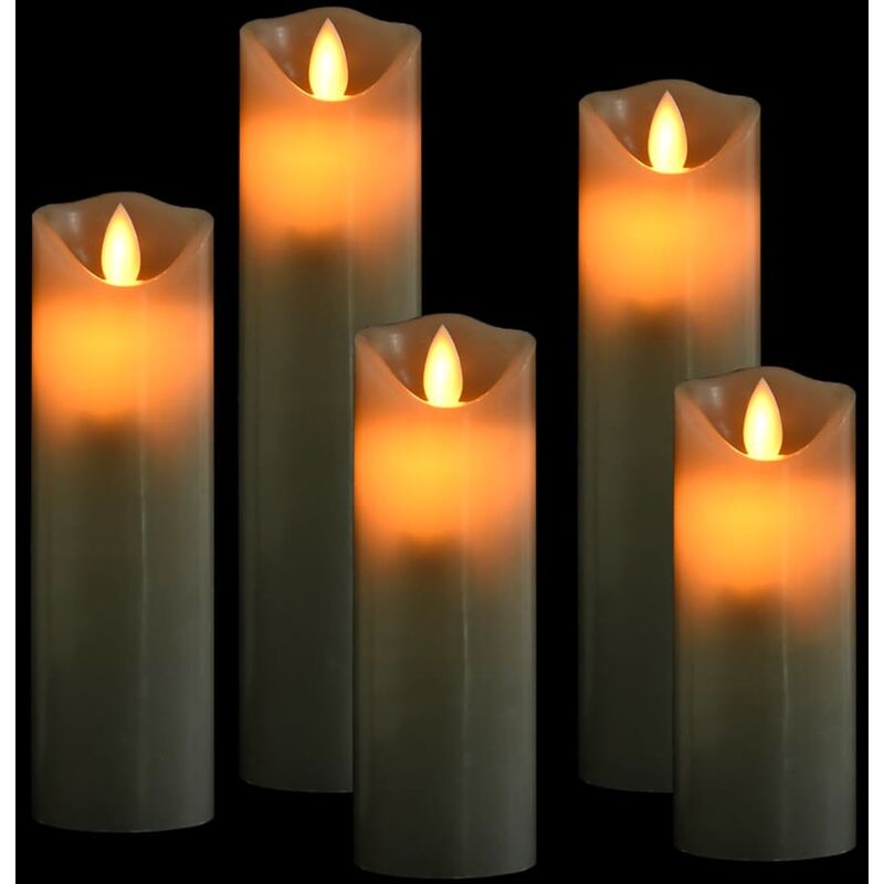 

Velas LED eléctricas 5 uds mando a distancia blanco cálido