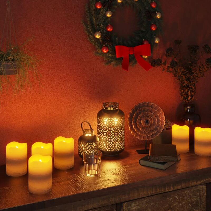 

Velas LED sin llama con mando a distancia 24 uds blanco cálido