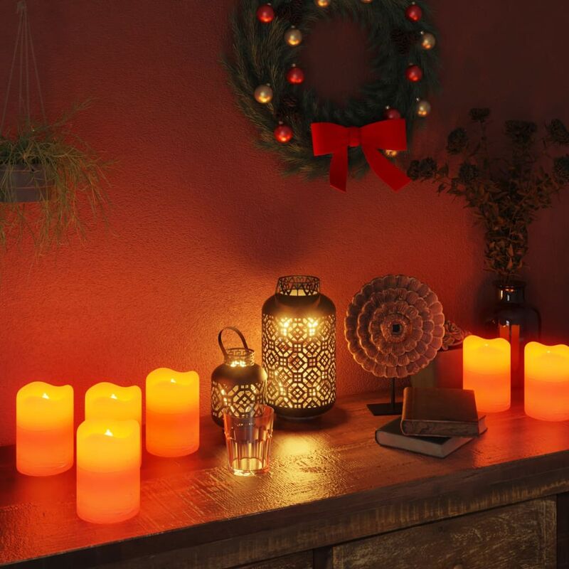 

Velas LED sin llama con mando a distancia 24 uds blanco cálido
