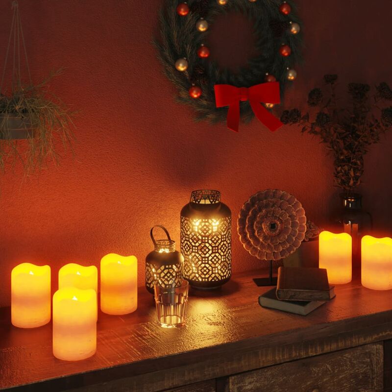 

Velas LED sin llama con mando a distancia 50 uds blanco cálido