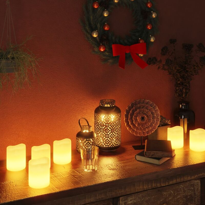 

Velas eléctricas LED 12 uds blanco cálido