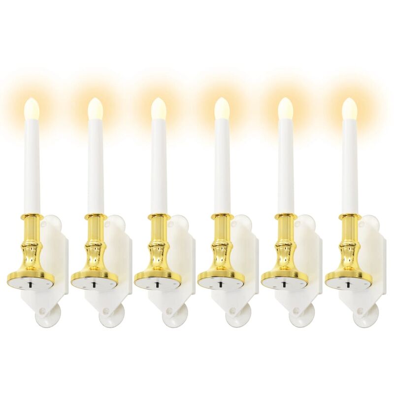 

Velas solares 6 unidades luz LED blanco cálido - Oro