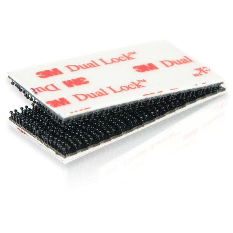 Image of Velcro adesivo nero 25mm x 5cm Dual lock sj 3550 3M gopro e telepass Numero Pezzi - 4 pezzi (25mm x 50mm)