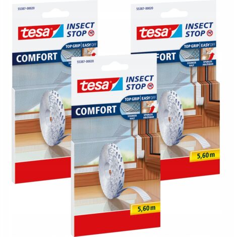 Velcro autoadhesivo para mosquitera tesa 5,6m blanco x3