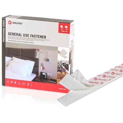 Velcro Biadesivo Nastro Bianco  20 mm x 25 m - Brand EAN: 8412355200011