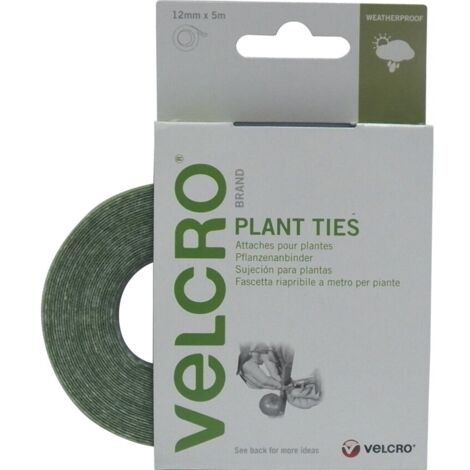 Plant Ties - With Velcro Closure - Resealable - Perforated to Tear Off -  Stable and Weatherproof - Plant Support - Fixing Band - Velcro Cable Ties