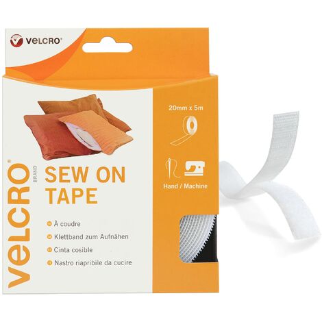 Velcro da Cucire 3cm Nero Parte Uncinata Rigida