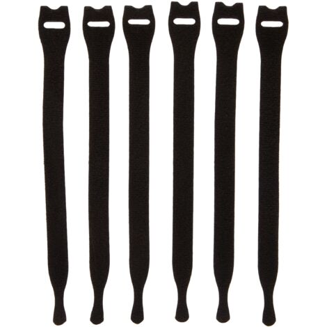 VELCRO Brand Fascette riapribili 12mm x 20cm x 6 Nero