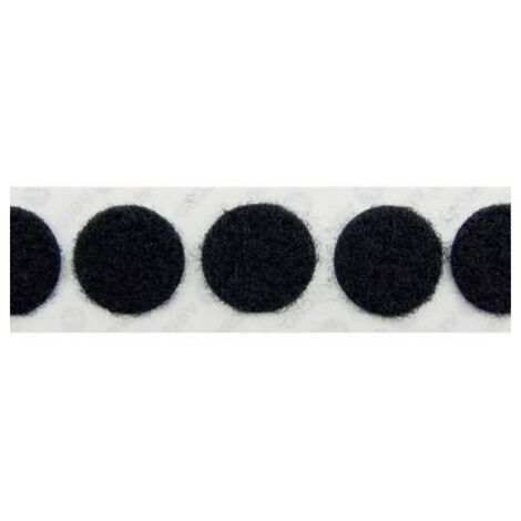VELCRO®  E20102233011425 Punti a strappo da incollare Parte morbida (Ø) 22 mm Nero 1000 pz.