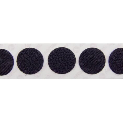 VELCRO® E28801933011425 Pastilles rondes auto-agrippantes à coller partie crochets (Ø) 19 mm noir 1120 pc(s)
