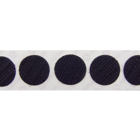 VELCRO® E28802233011425 Klettpunkte zum Aufkleben Haftteil (Ø) 22 mm Schwarz 1000 St.