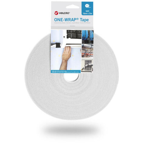 Velcro elÉctrico 25 metros cinta adhesiva 20mm blanco vel-ow64139