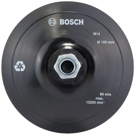 Bosch plaque de Velcro pour des feuilles de ponçage de papier. 125 mm.