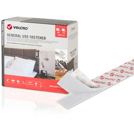 Velcro Ruban adhésif double face Blanc 50 mm x 5 m - -Brand EAN : 8412355200073