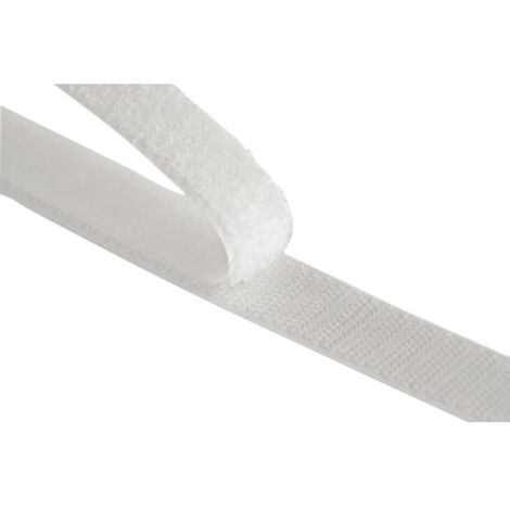 VELCRO® VEL-EC60210 Klettband zum Aufkleben Haft- und Flauschteil (L x B) 1000 mm x 20 mm Weiß 1 m