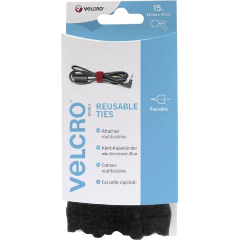 VELCRO® VEL-EC60466 Collier de serrage auto-agrippant pour grouper partie velours et partie agrippante (L x l) 200 mm x