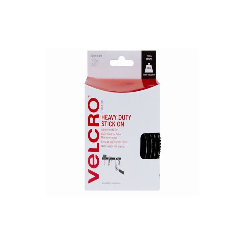 Heavy-Duty VELCRO� Brand Stick On Tape 50mm x - ,