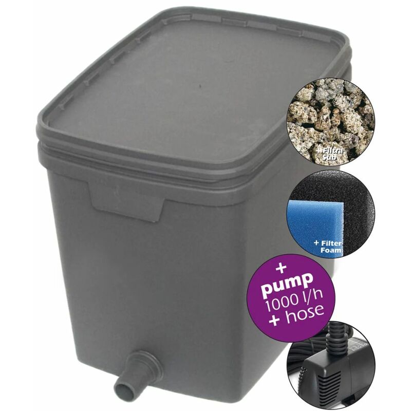 

Velda Filtro para estanque de 20 L con bomba 1000 L 146037