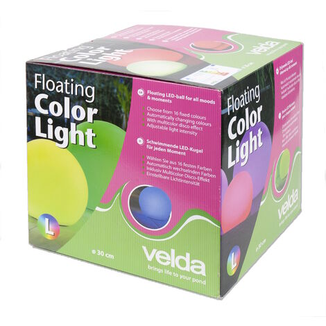 Velda Floating Color Light LED-Schwimmkugel L Ø 30 cm 123455
