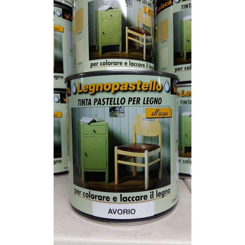 Sicashop - veleca legnopastello x colorare / laccare effetto shabby chic 750ML Avorio