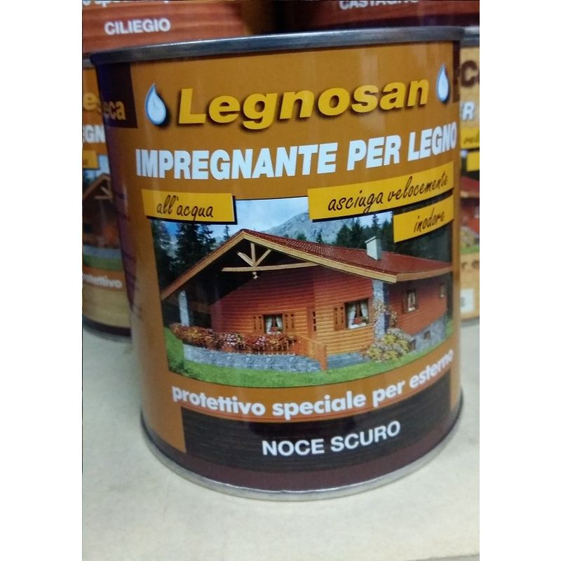 Veleca Legnosan Impregnante Per Legno Pronto All'uso x Esterno Noc.Scuro 750 ml