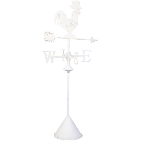 Veleta decorativa de metal 60.96x30.48x120.65h cm