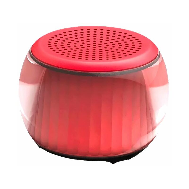 

TWS Lighting BT Altavoz estereo interconectado BT5.0 LED Rhythm Lighting Reproductor de musica Amplificador de sonido,1 rojo - Velev