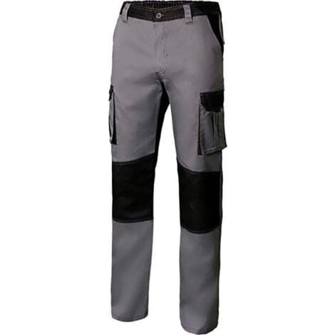 Velilla Pantalon de trabajo Multibolsillo 103020B con Refuerzos Gris - negro42Gris - negro 42