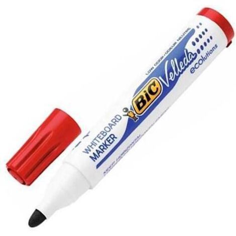 Velleda marcador pizarra blanca ecolutions 1701 punta redonda rojo caja -12u-