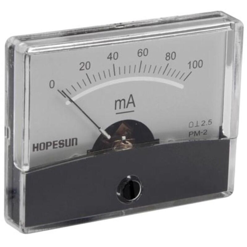 Velleman Analoges Einbau-strommessgerät 100 Ma Dc / 60 X 47 Mm