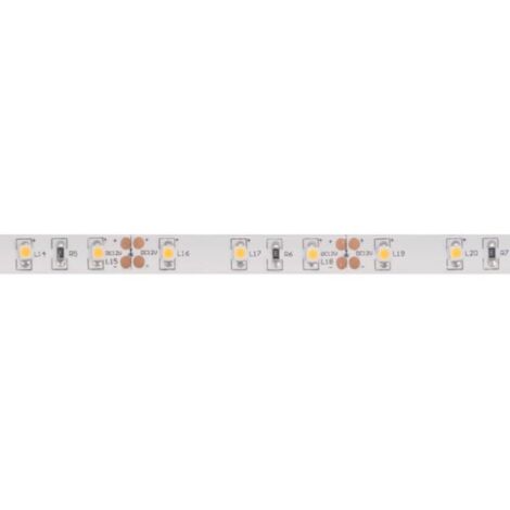 Velleman Bande LED, flexible, autoadhésive, IP61, 300 LED, 5 m, 12 V, 3000K, blanc chaud