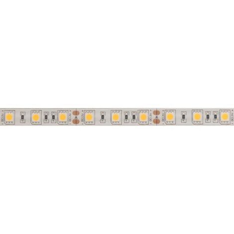 Velleman Bande LED, flexible, autoadhésive, IP61, 300 LED, 5 m, 12 V, 3500K, blanc chaud