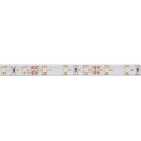 Velleman Bande LED, flexible, autoadhésive, IP61, 300 LED, 5 m, 12 V, 6500K, blanc froid