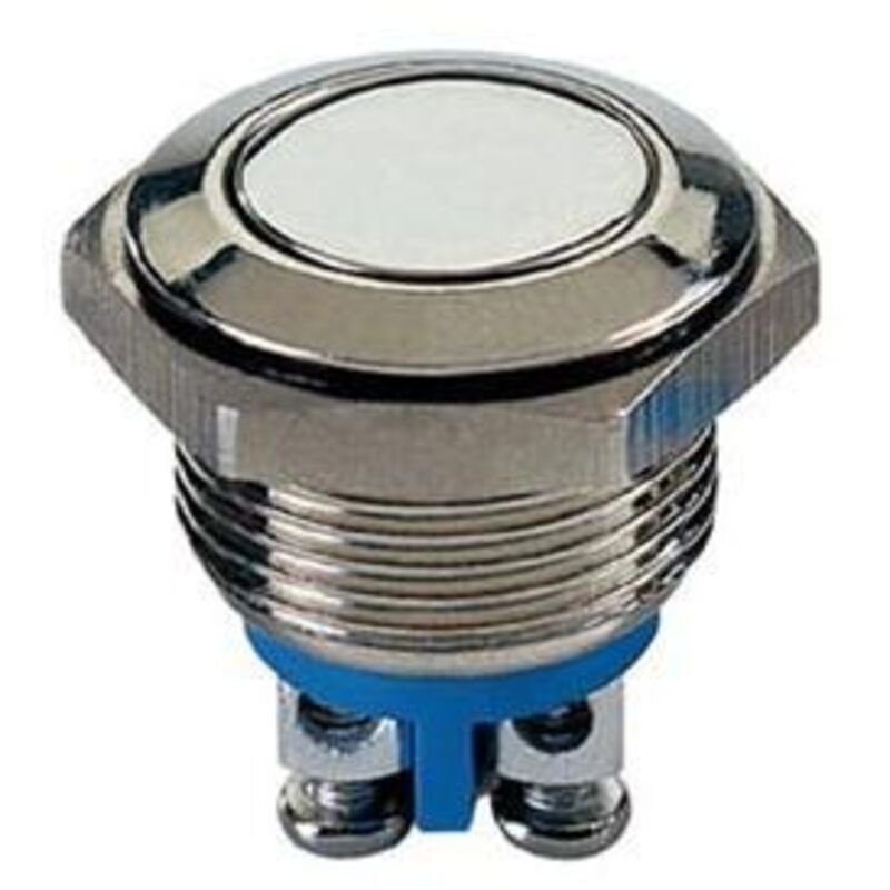 Bouton-Poussoir Plat En Acier Inoxydable Spst 1no Info Games R1800f