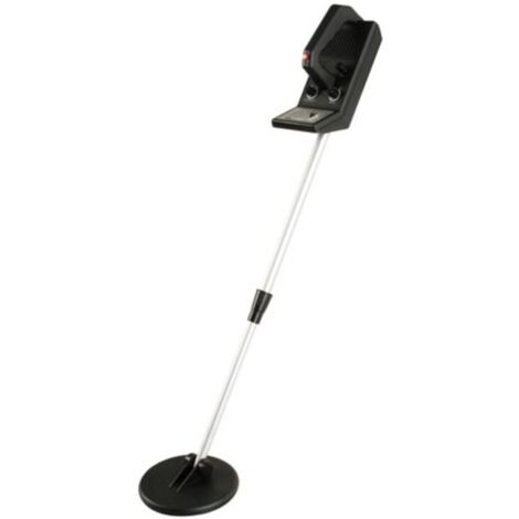 Velleman Détecteur de métaux pour débutants avec bobine de recherche étanche de 16 cm, profondeur de détection jusqu’à 12 cm, indicateur analogique, sensibilité réglable, prise casque