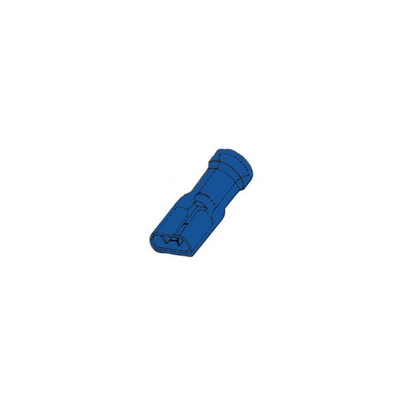 

Velleman Fbmi/100 Con Aislamiento Hembra Conector, Azul, 6,4 Mm, Set De 100 Piezas