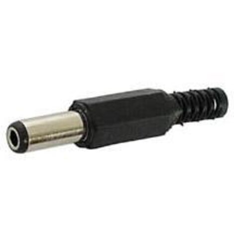 Velleman – Fiche d'alimentation mâle 2.1 x 5.5 x 14mm – CD004 – Connexion à souder – Pack de 25 pièces pour projets électroniques - RI4825