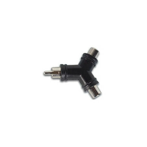 Velleman Fiche rca male vers 2 x fiche rca femelle, forme y (CAA46)