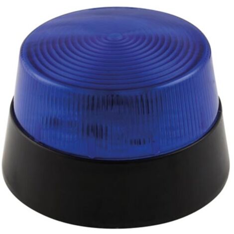Velleman – Lampe clignotante à LED bleue 12V – Ø 77 mm – Indice IP20 pour usage intérieur – Câblage AWG24 – HAA40BN