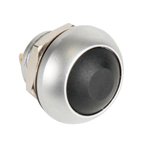 Velleman R1398 interruptor eléctrico Interruptor pulsador Negro, Metálico