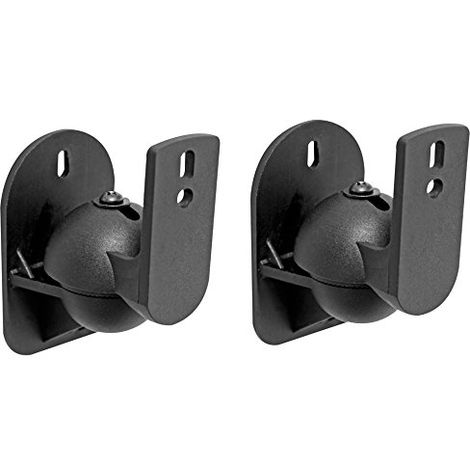 Velleman Support mural compact et robuste pour haut-parleurs, 2 pièces, vis de montage incluses, capacité de charge maximale de 3,5 kg, dimensions 6 x 3 cm, conception légère de seulement 0,07 kg,
