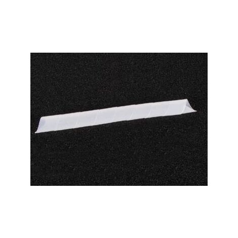 Velleman SW16 - Correa de Regalo en Espiral (10 m x 15 mm), Color Blanco Transparente