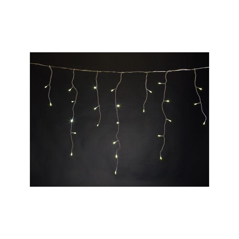 Rana led - 2 x 1.3 m - 150 led - blanc chaud - câble transparent - 24 v velleman V-RAN-2X1.3-S-24V-UW-TW