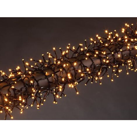 Vellight Merga LED, Lichterkette, 12 m, 1020 LEDs, Arizona Weiß, schwarzes Kabel, für innen und außen, 24 V