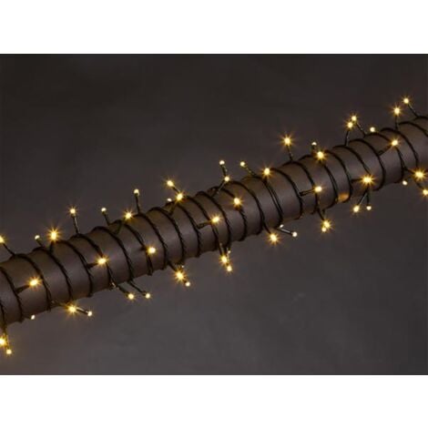 Vellight Stella LED, lichterkette, 20 m, 300 LEDs, warmweiß, grünes kabel, für innen und außen, 24 V