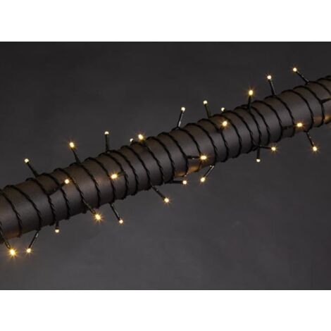 Vellight Wega LED, lichterkette, 12 m, 80 LEDs, warmweiß, grünes kabel, für innen und außen, 24 V