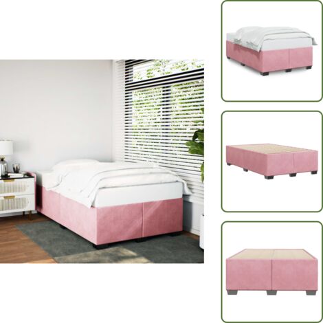 Velluto - vidaXL Giroletto Rosa 120x200 cm in Velluto - Doghe